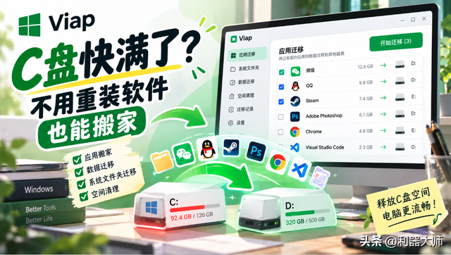 8 款Windows宝藏软件：C盘搬家、屏幕翻译、桌面改造，全部免费