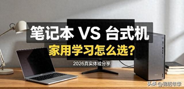 笔记本 vs 台式机，家用学习到底该怎么选？2026真实体验分享