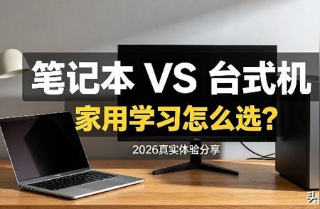 笔记本 vs 台式机，家用学习到底该怎么选？2026真实体验分享